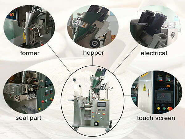 Powder packing equipment parts