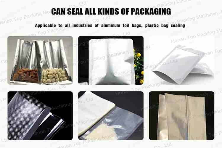 Applications of continuous pouch sealer