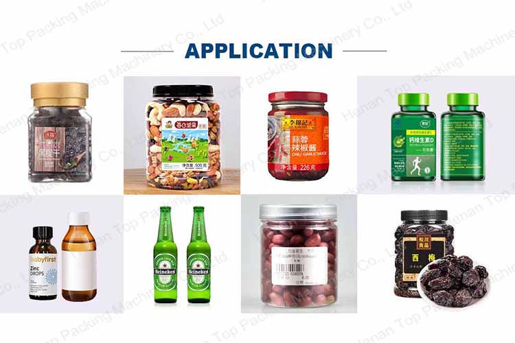 Applications of semi-automatic round bottle labeler