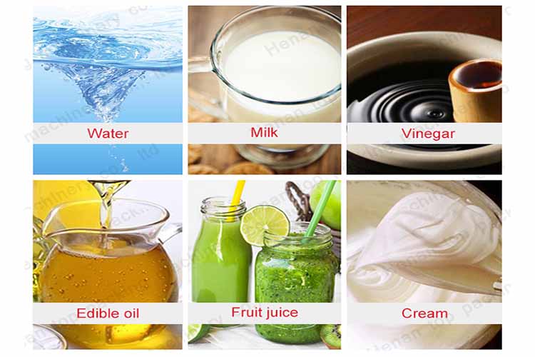Different kinds of liquid