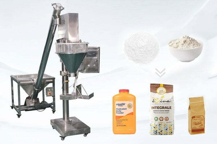 Powder weighing and filling machine