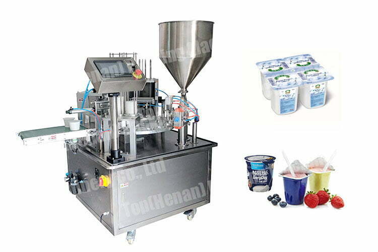 Yogurt cup filling machine