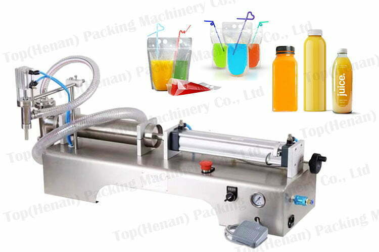 Single nozzle juice filling machine