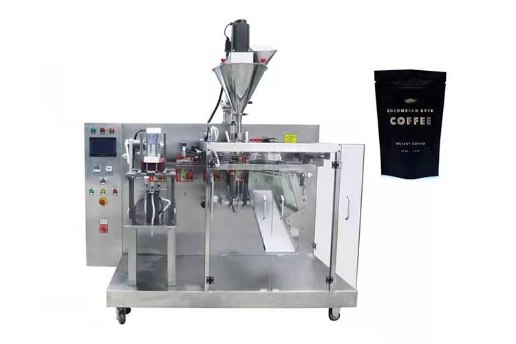 Horizontal pouch feeding machine