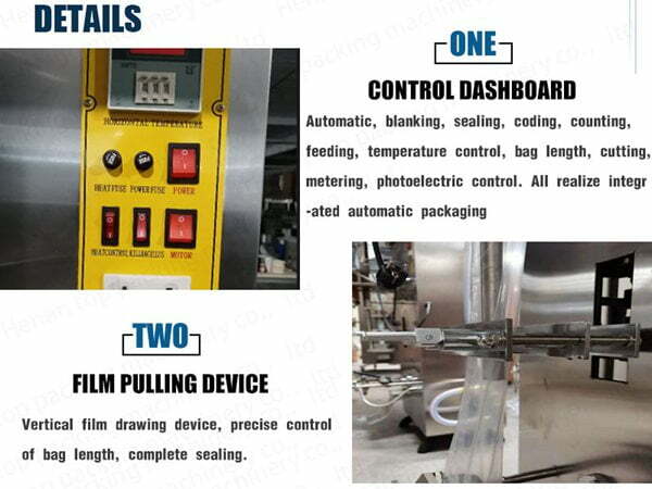 Painel de controle e dispositivo para puxar filme