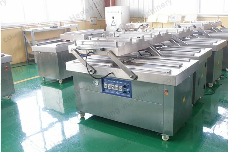 Double vacuum chamber sealer