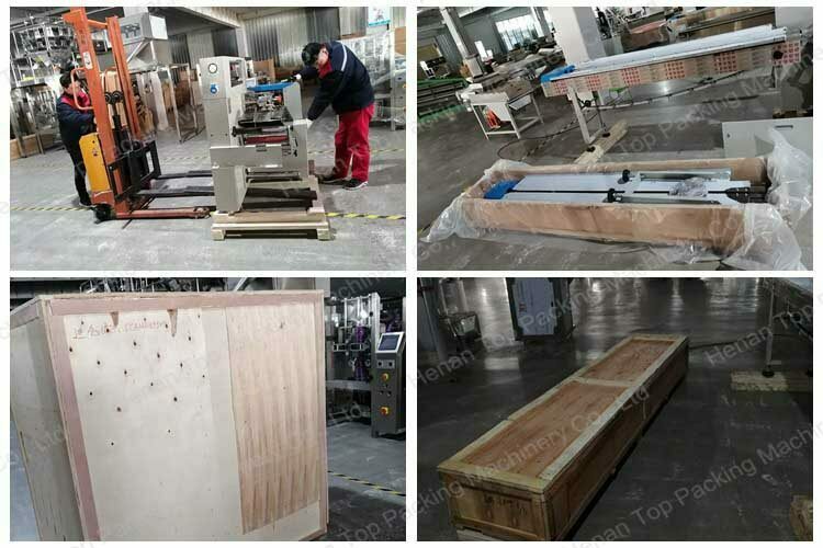 Packing display of the machine before shipment