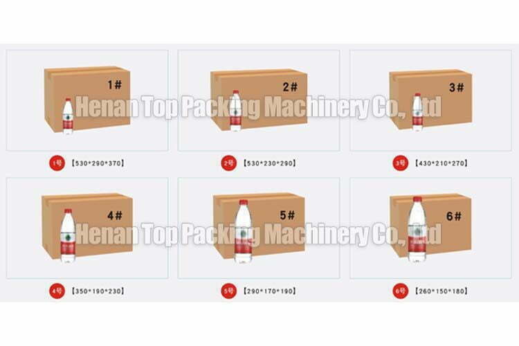 Various applicable sizes of cartons