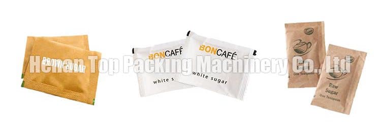 Sachets de sucre scellés sur 3 côtés