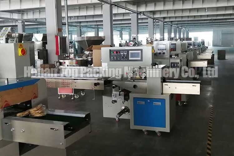 Thiết bị đóng gói gối Th-350 trong nhà máy