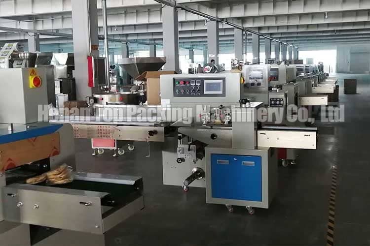 TH-350 automatic pillow packing machine sold to America