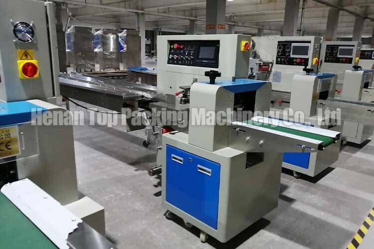 Th-350 pillow type packaging machine in the factory