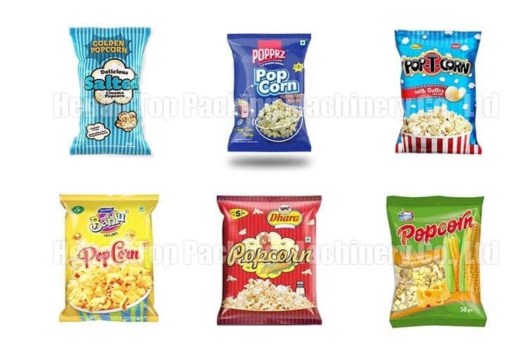 Présentoir de sachets de pop-corn