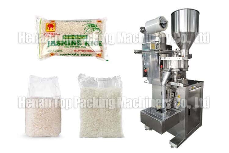 Máquina empacadora de gránulos de arroz para bolsas pequeñas