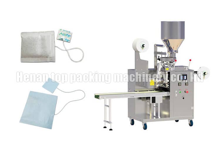 Tea packaging machine string and tag