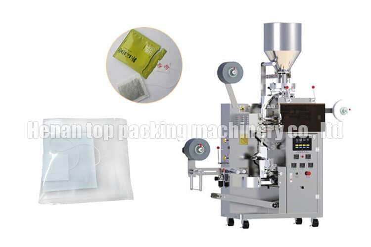 Tea packing machine with outer envelope