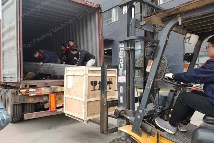 40GP-Containerverladung vor dem Versand