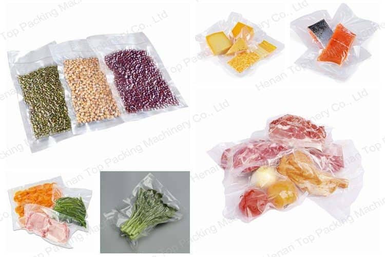 Vacuum sealing effect for grain, meat, vegetable, etc.