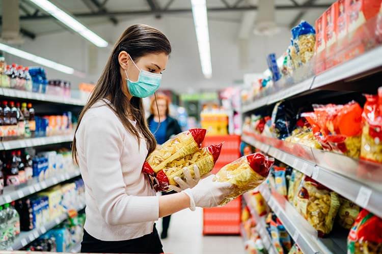 Emballage au supermarché