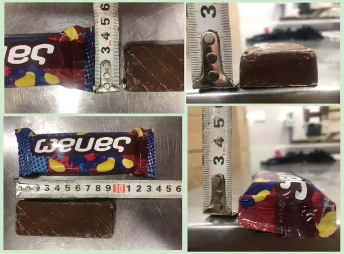 Chocolate packaging dimensions