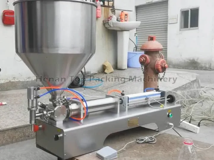 Purchase peanut butter filling machine and labeling machine for Ecuador start-up