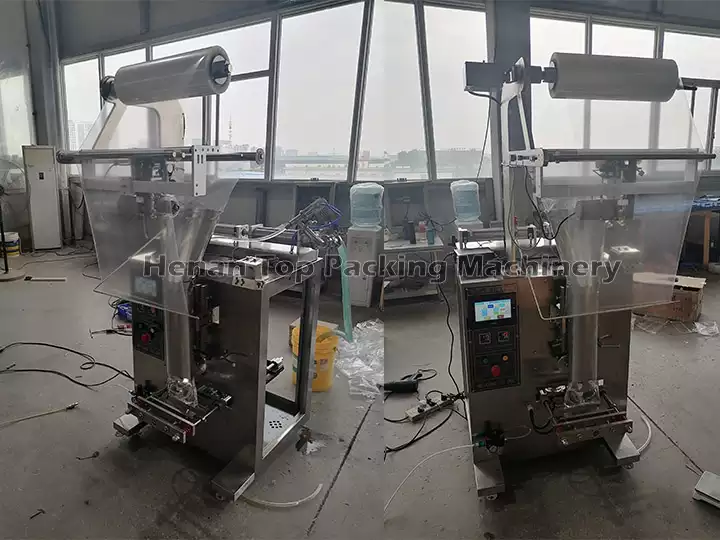 A Philippine customer bought our oil packaging machine to start his business