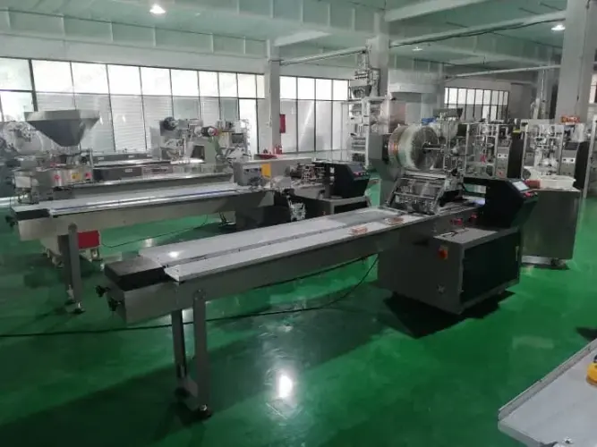 Horizontal pillow packing machinery