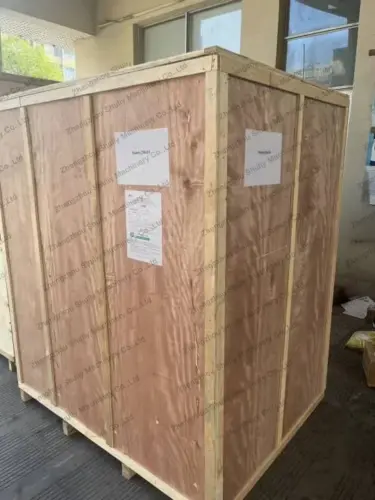 Filling machine ready for shipment