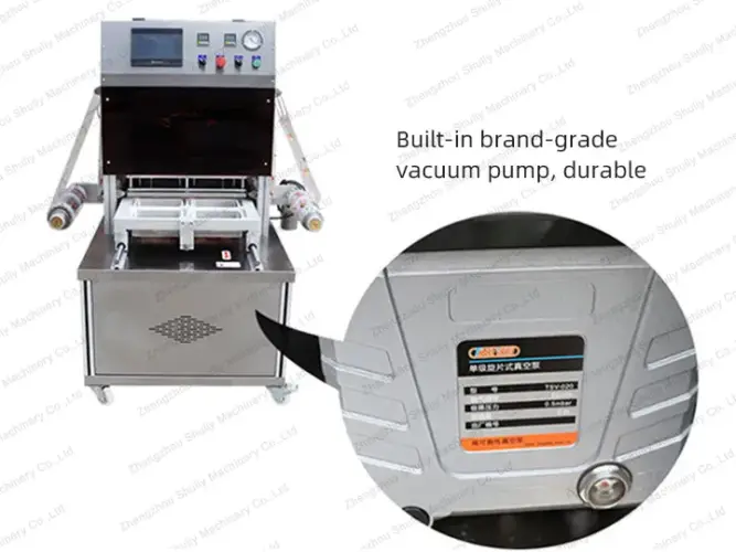 Brand vacuum pump for map packaging