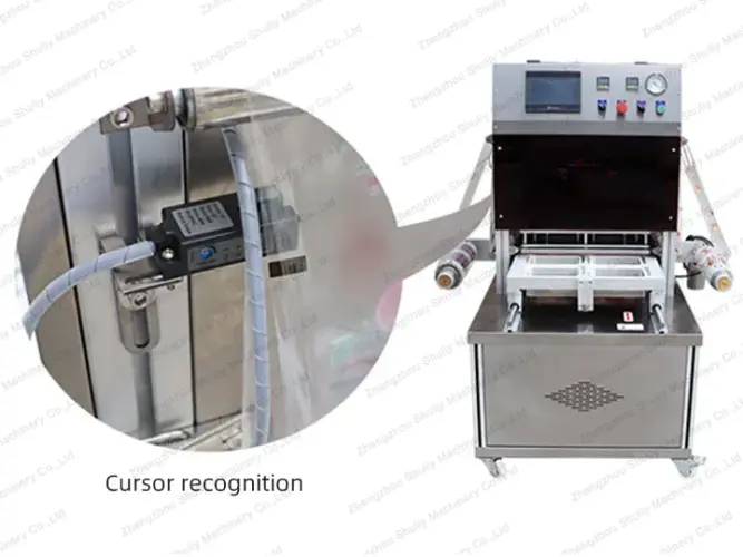 Cursor recognition of tray sealer