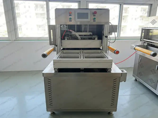 Modified atmosphere packaging map machine