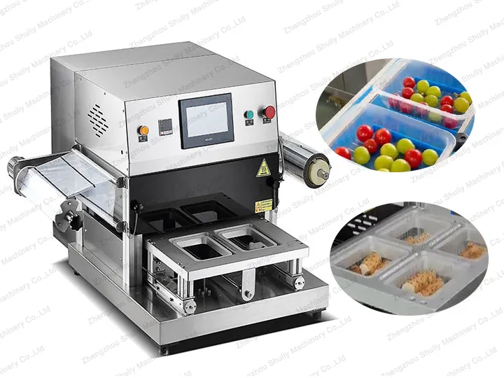 Table top tray sealing machine