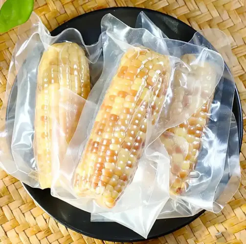 Vacuum sealing for fresh corn