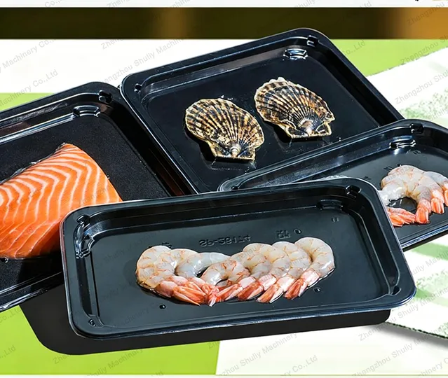 Vacuum skin packaging effect